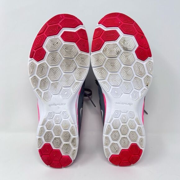 Nike Women’s Flex Trainer 5 Gray Pink Running Shoes Size 7 (724858-003) - Picture 6 of 9